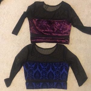 Sparkle and Fade crop tops!